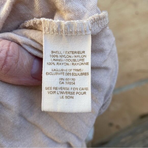 Free people nude lace layered mini dress size xs - Picture 6 of 8